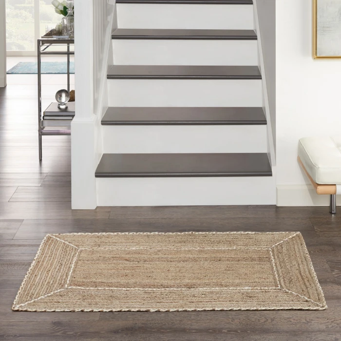 Nourison Terrazzo Jute Natural Grey TRJ01 2 ft. X 3 ft. Rect. Rug