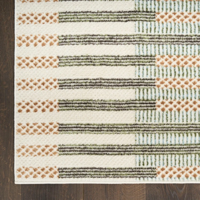 Nourison Nordic Ivory Multicolor NRC15 3ft. x 5ft. Rect. Rug