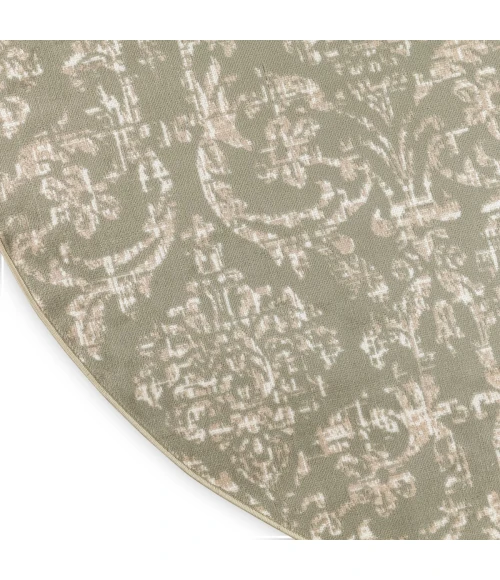 Nourison Jubilant Olive JUB09 8 ft. X Round Rug