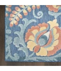 Nourison Aloha Blue Rose ALH17 5 ft. 3 in. X 7 ft. 5 in. Rect. Rug