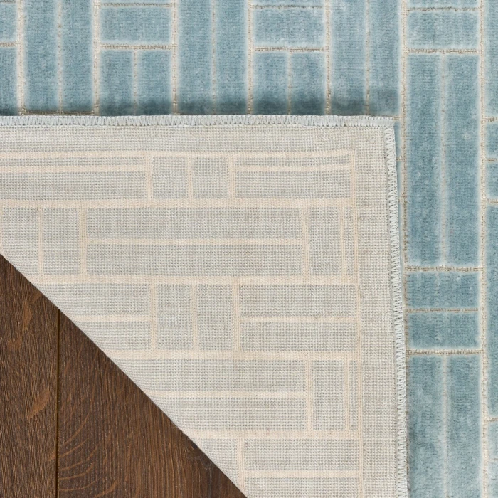 Nourison Washable Charm Blue Ivory WCH02 6 ft. X 9 ft. Rect. Rug