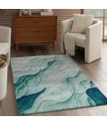 Nourison Prismatic Silver Green PRS42 4 ft. X 6 ft. Rect. Rug