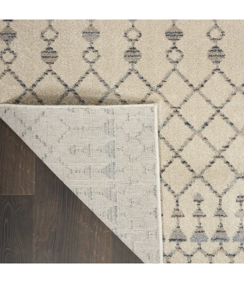 Nourison Palermo Beige Grey PMR03 2ft.2in. x 7ft.6in. Rect. Rug