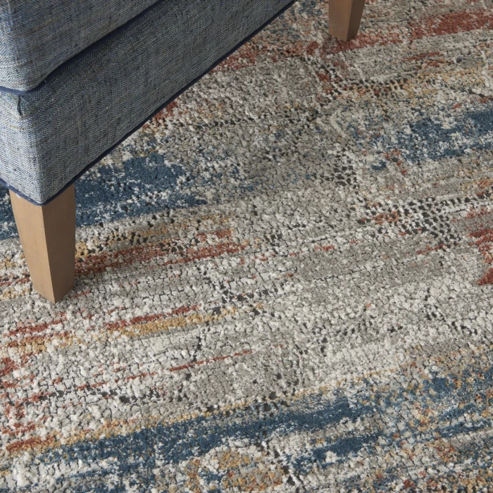 Nourison Home Rustic Textures Multicolored RUS11 6ft. x 9ft. Rect. Rug
