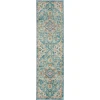 Nourison Home Passion PSN25 Ivory Light Blue 2 ft. 2 in. X 7 ft. 6 in. Area Rug