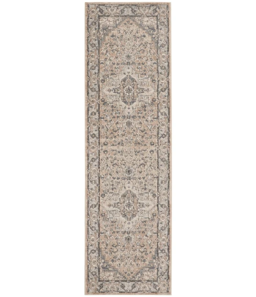 Nourison Quarry Beige Grey QUA05 8 ft. Rect. Rug