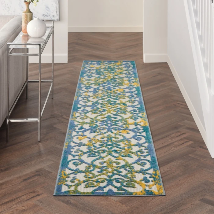 Nourison Aloha Area Rug ALH21-Ivory Blue