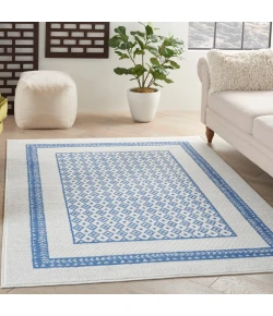 Nourison Home Whimsicle WHS13 Ivory Blue 5 ft. X 7 ft. Area Rug