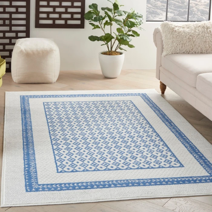 Nourison Whimsicle Area Rug WHS13-Ivory Blue