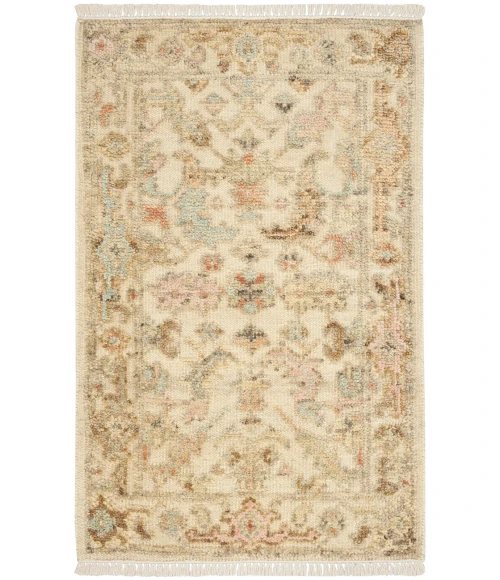Nourison Heritage Vine Beige HTV01 2 ft. X 3 ft. Rect. Rug