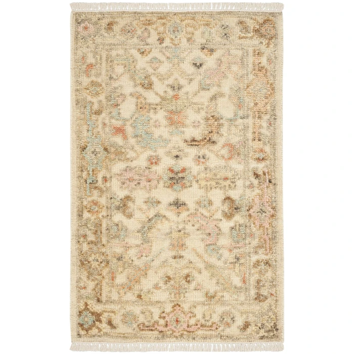 Nourison Heritage Vine Beige HTV01 2 ft. X 3 ft. Rect. Rug