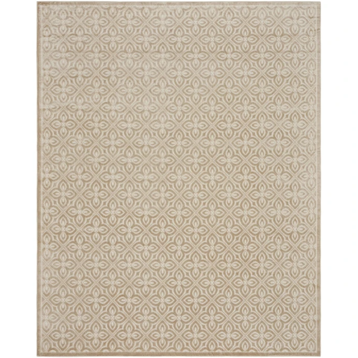 Nourison Home Washable Charm Beige WCH03 8ft. x 10ft. Rect. Rug
