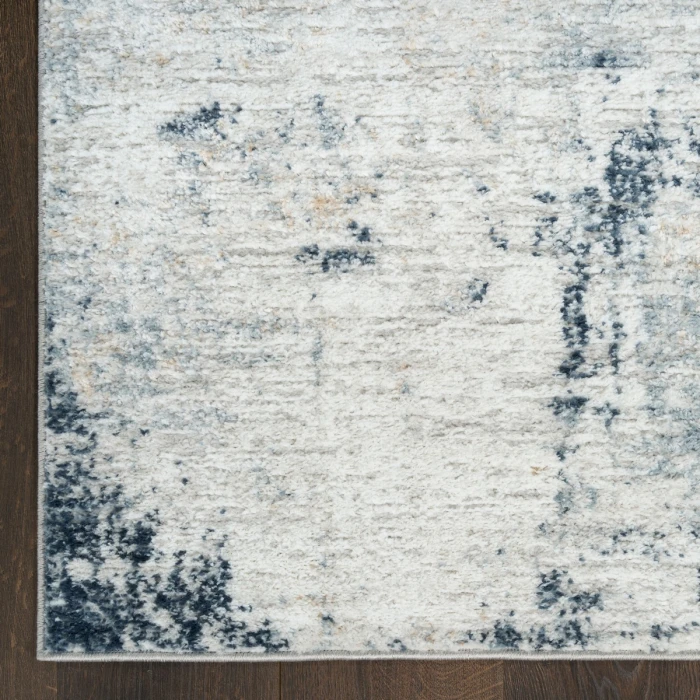 Nourison Dekor Grey Navy DEK07 4 ft. X 6 ft. Rect. Rug