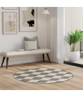 Nourison Positano Charcoal POS04 5ft. Round Rug