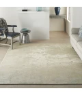 Nourison Twilight Ivory Green TWI06 7ft.9in. x 9ft.9in. Rect. Rug