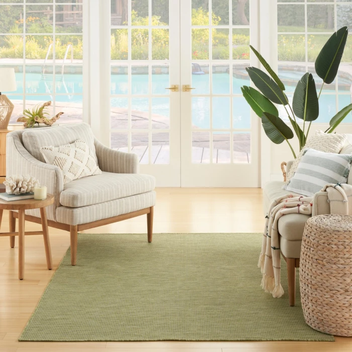 Nourison Positano Green POS01 8 ft. X 10 ft. Rect. Rug