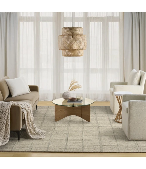 DKNY Pure Framework Grey FRA01 8ft.6in. x 11ft.6in. Rect. Rug