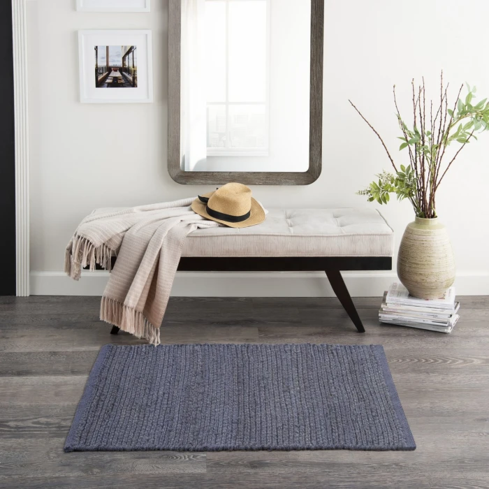 Nourison Home Natural Jute Blue NJT01 3ft. x 5ft. Rect. Rug