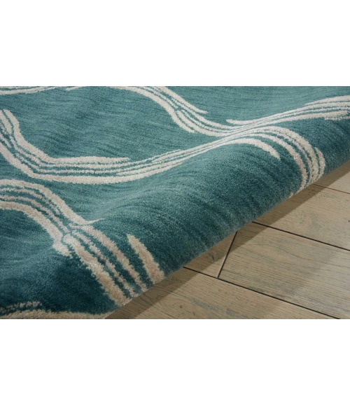 Nourison Home Tranquility Aqua TNQ02 3ft.9in. x 5ft.9in. Rect. Rug