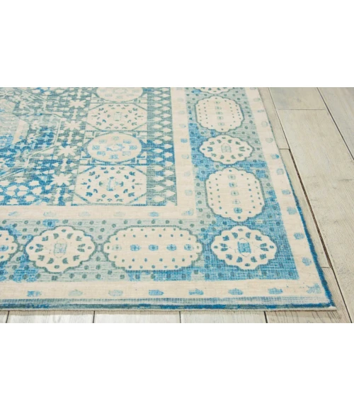 Nourison Home Madera Blue MAD03 6ft.6in. x 9ft.6in. Rect. Rug
