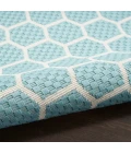 Nourison Twist Reversible Aqua TWS01 4 ft. X 6 ft. Rect. Rug