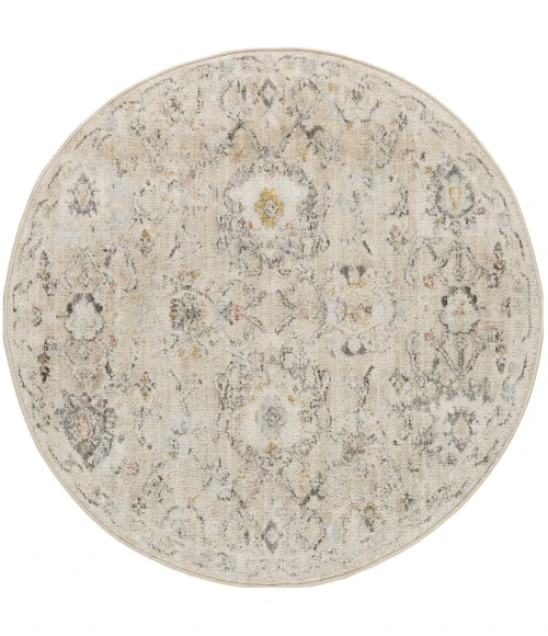 Nourison Oushak Home Cream OUS01 7 ft. 10 in. X Round Rug