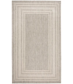Nourison Home Horizon Indoor/Outdoor HOZ03 Grey 3 ft. X 5 ft. Area Rug