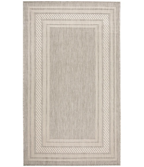 Nourison Horizon Indoor/Outdoor Grey HOZ03 3 ft. X 5 ft. Rect. Rug