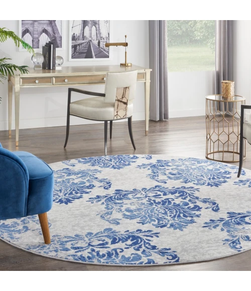 Nourison Whimsicle Area Rug WHS11-Ivory Navy