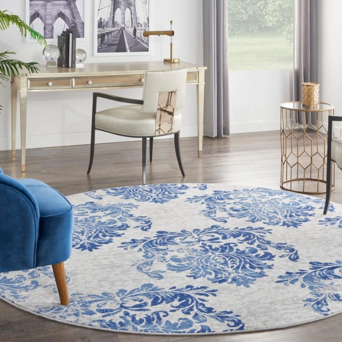 Nourison Whimsicle Area Rug WHS11-Ivory Navy