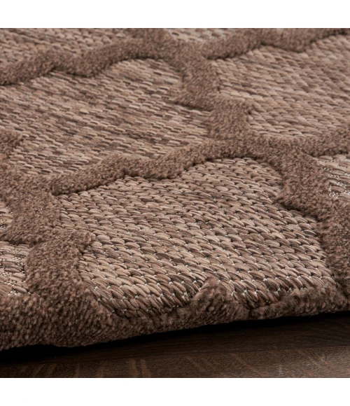 Nourison Easy Care Brown NES01 10 ft. X 14 ft. Rect. Rug