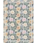Nourison Home Botanical Washables Grey BOT01 7ft.6in. x 9ft.10in. Rect. Rug