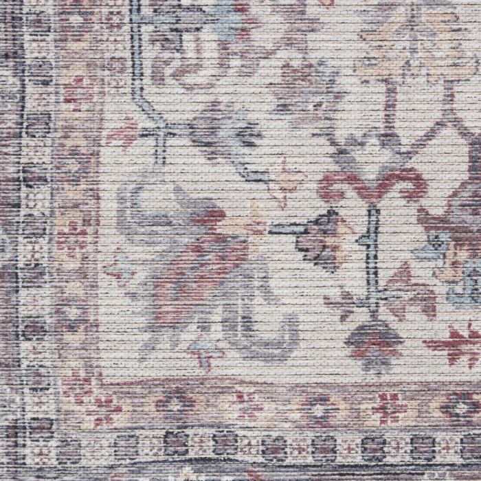 Nicole Curtis Machine Washable Series 1 Area Rug SR104 Grey