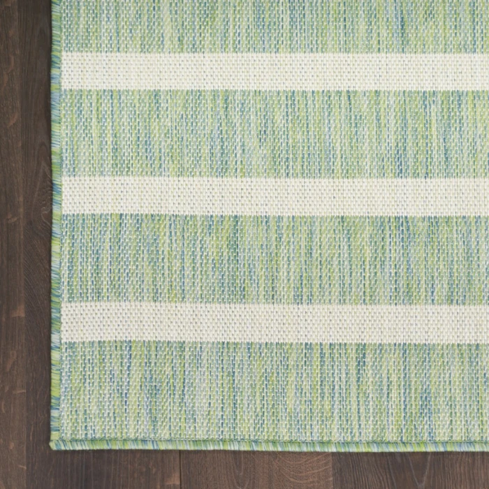 Nourison Positano Blue Green Ivory POS03 12ft. x 15ft. Rect. Rug