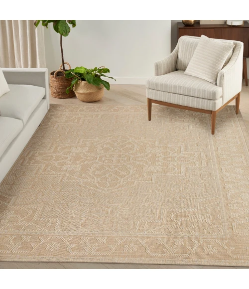 Nourison Tulum Cream TLM05 10 ft. X 14 ft. Rect. Rug