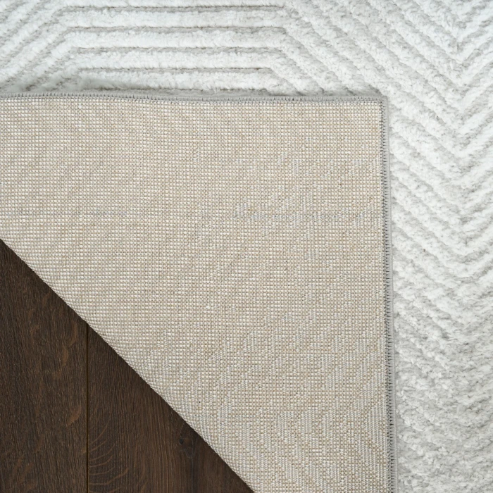 Nourison Dekor Grey DEK04 5 ft. 3 in. X 7 ft. Rect. Rug