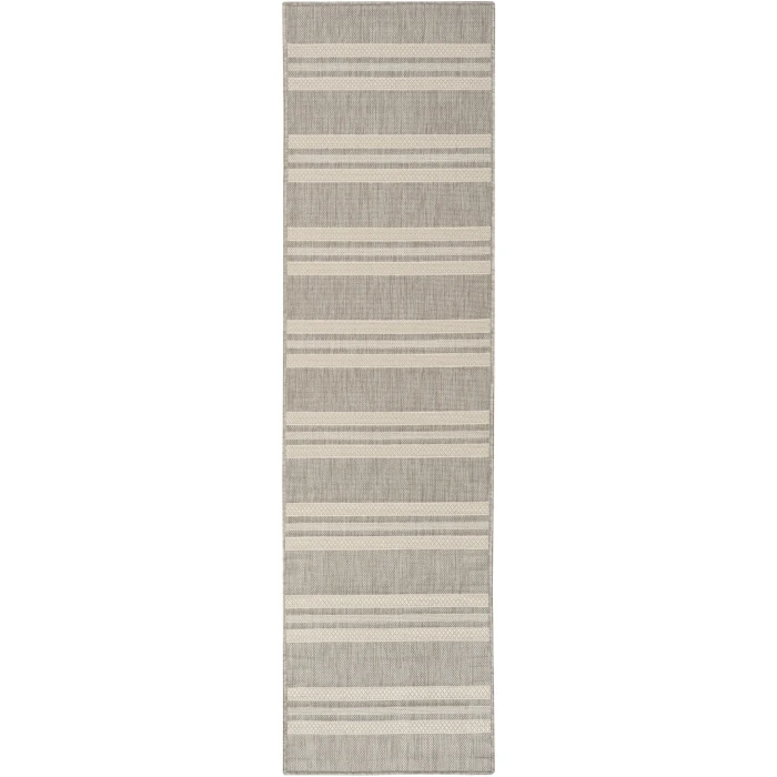 Nourison Home Horizon Indoor/Outdoor Grey HOZ05 2ft. x 6ft. Rect. Rug