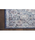 Nicole Curtis Machine Washable Series 1 Ivory Navy SR101 4 ft. X 6 ft. Rectangle Rug