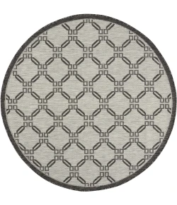 Nourison Country Side Ivory/Charcoal CTR02 5ft.3in. x Round Rug