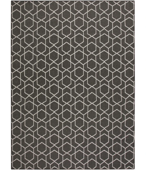 Nourison Horizon Indoor/Outdoor Black HOZ01 9 ft. X 12 ft. Rect. Rug