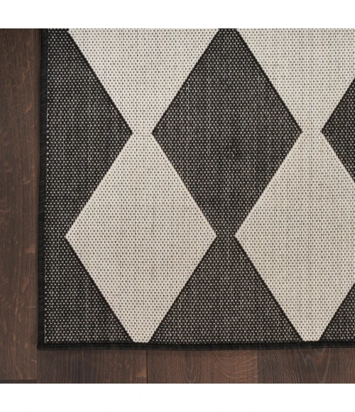 Nourison Positano Black POS04 7 ft. X 10 ft. Rect. Rug