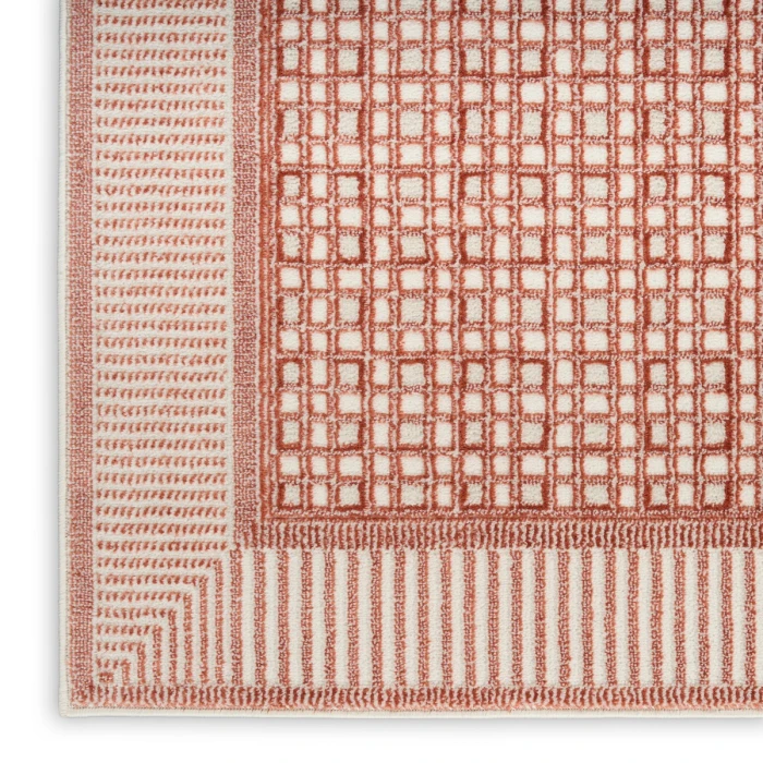 Nourison Nordic Brick Ivory NRC03 2 ft. X 6 ft. Rect. Rug