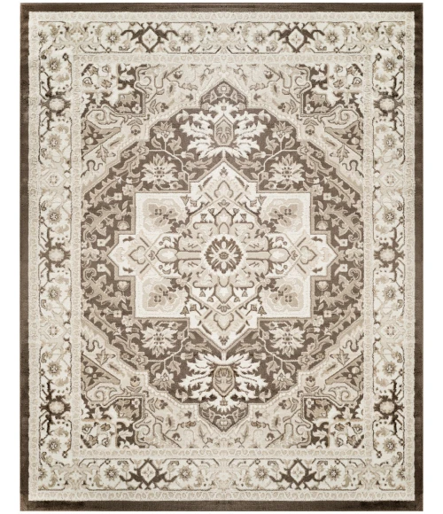 Nourison Dekor Brown Ivory DEK08 7 ft. 10 in. x 9 ft. 10 in. Rect. Rug