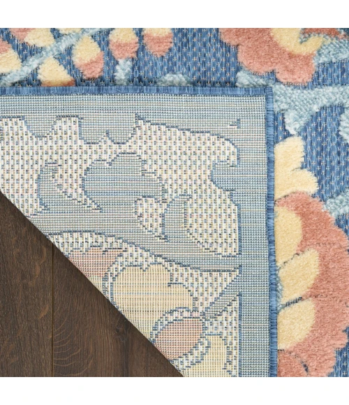 Nourison Aloha Blue Rose ALH17 5 ft. 3 in. X 7 ft. 5 in. Rect. Rug