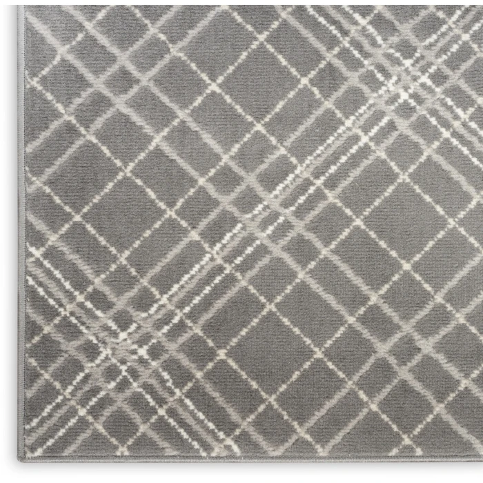 Nourison Jubilant Grey JUB20 2ft.3in. x 7ft.3in. Rect. Rug