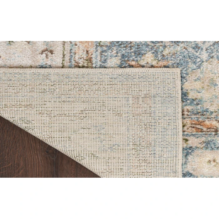 Nourison Astra Machine Washable Silver Blue ASW11 9 ft. X 12 ft. Rectangle Rug