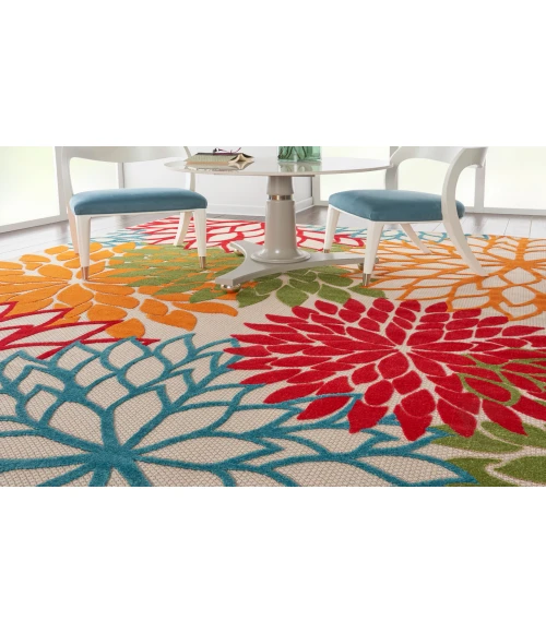 Nourison Aloha Green ALH05 7 ft. 10 in. X 10 ft. 6 in. Rectangle Rug