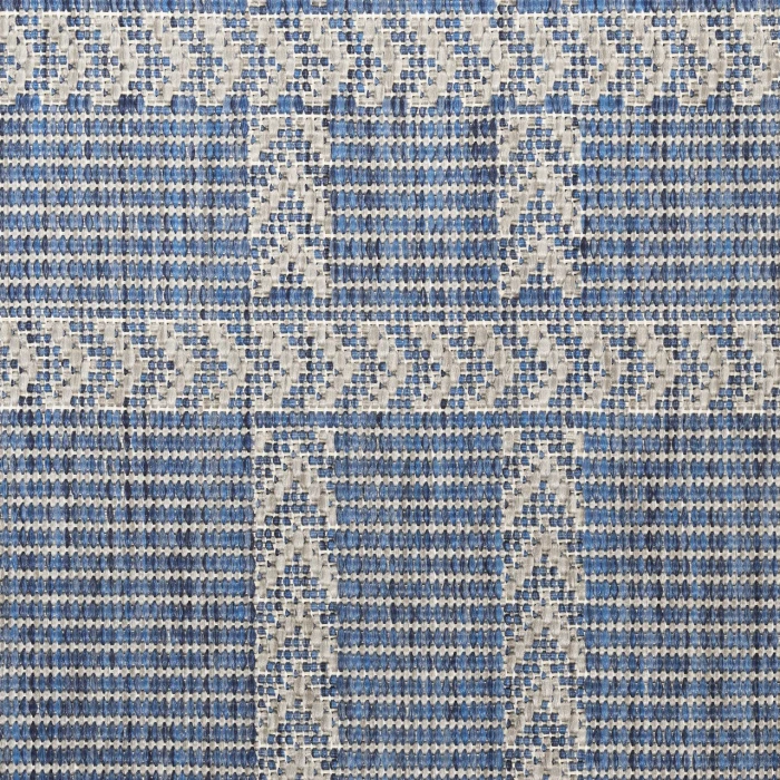 Nourison Home Horizon Indoor/Outdoor Blue HOZ04 9ft. x 12ft. Rect. Rug