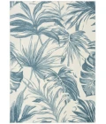 Nourison Aloha Ivory Blue ALH43 3 ft. 6 in. X 5 ft. 6 in. Rect. Rug