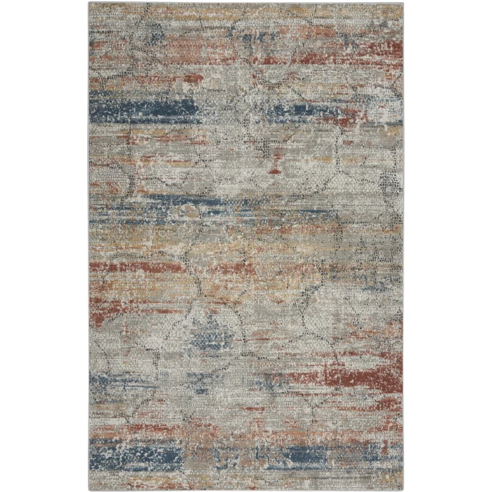 Nourison Home Rustic Textures Multicolored RUS11 6ft. x 9ft. Rect. Rug